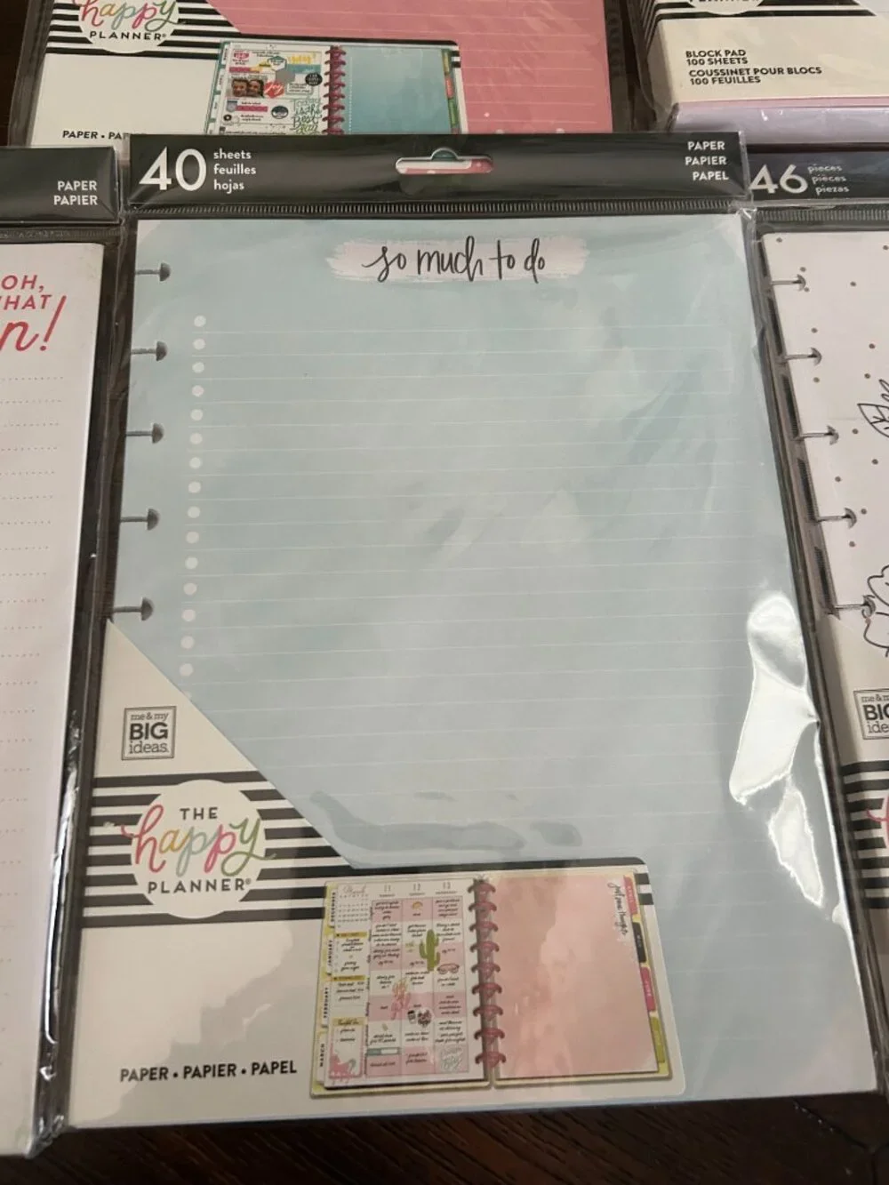 The Happy Planner Refill Paper & Extension Packs SET of 7 NEW SEALED